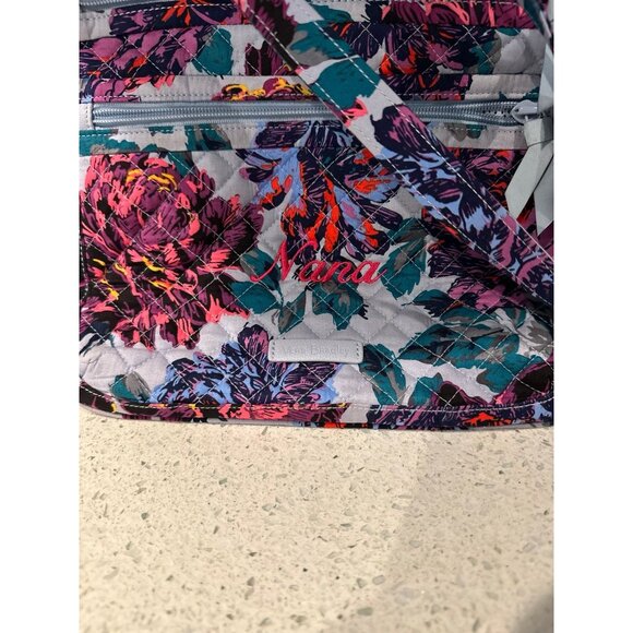 Vera Bradley Purse Triple Zip Hipster Flowers Floral Spring 11.5” - Picture 4 of 4